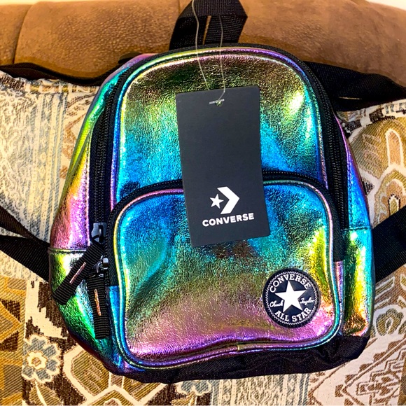 Converse Handbags - Converse All Star ⭐️ Chuck Taylor Mini backpack holographic color